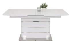 Esstisch Anastasia T In Weiß Hochglanz, Mit Ausziehbarer Tischplatte -Boutique-Restaurantmöbelgeschäft 934821