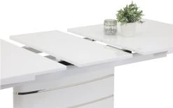 Esstisch Anastasia T In Weiß Hochglanz, Mit Ausziehbarer Tischplatte -Boutique-Restaurantmöbelgeschäft 934822