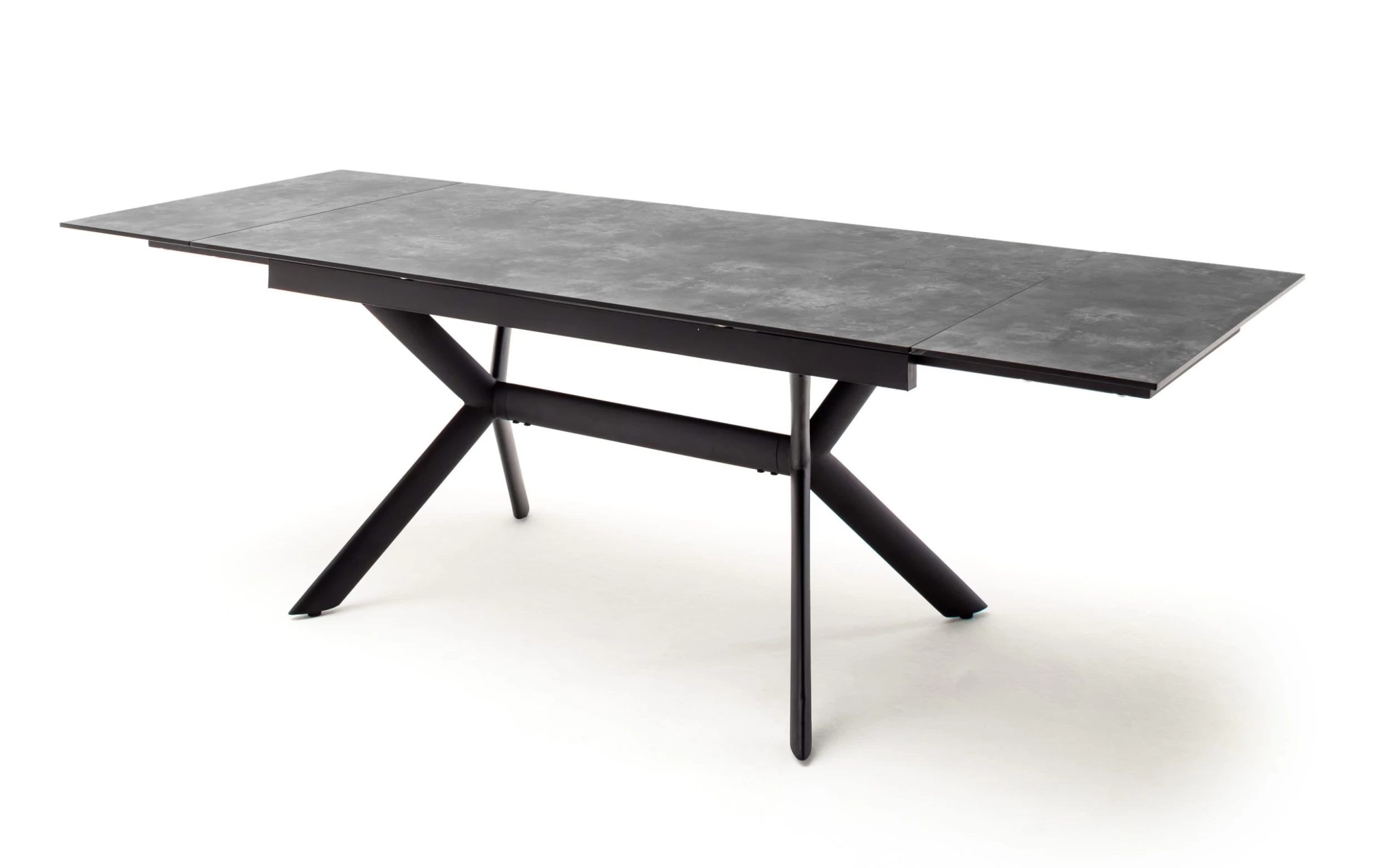 Esstisch Siros, Steinnachbildung Grau, Inkl. Stirnauszug 2 Esstisch Siros, Steinnachbildung Grau, Inkl. Stirnauszug – Bild 2