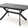 Esstisch Siros, Steinnachbildung Grau, Inkl. Stirnauszug