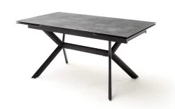 Esstisch Siros, Steinnachbildung Grau, Inkl. Stirnauszug