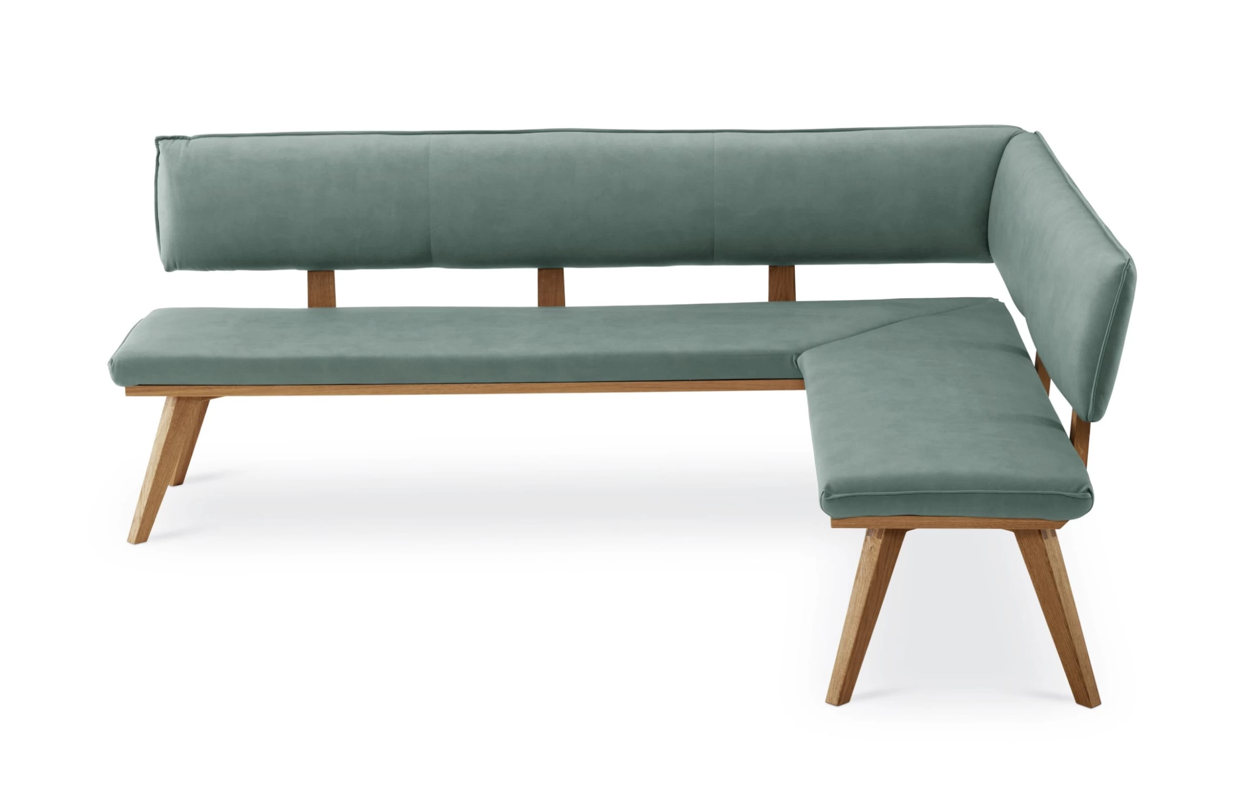 MONDO Eckbank Calimera In Mint, Gestell Wildeiche Samtöl 2 MONDO Eckbank Calimera In Mint, Gestell Wildeiche Samtöl – Bild 2