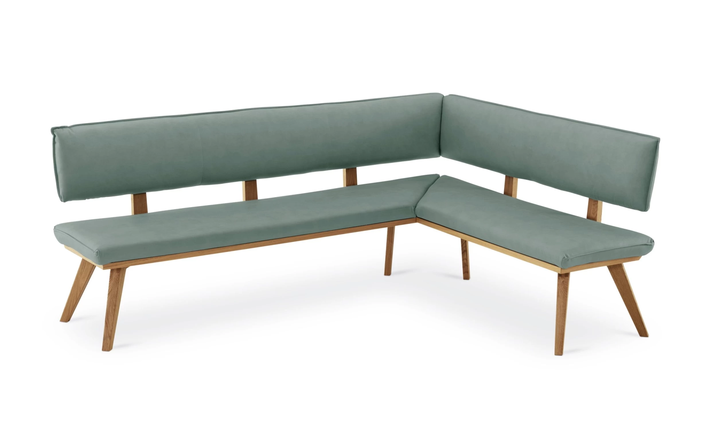 MONDO Eckbank Calimera In Mint, Gestell Wildeiche Samtöl 1 MONDO Eckbank Calimera In Mint, Gestell Wildeiche Samtöl