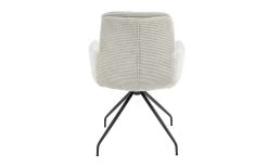 Candy Stuhl Biloxi Mit Armlehnen, Hellgrau, Inkl. Drehfunktion -Boutique-Restaurantmöbelgeschäft 971009