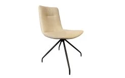 Candy Stuhl Dori, Beige, Inkl. 360° Drehbarem Gestell