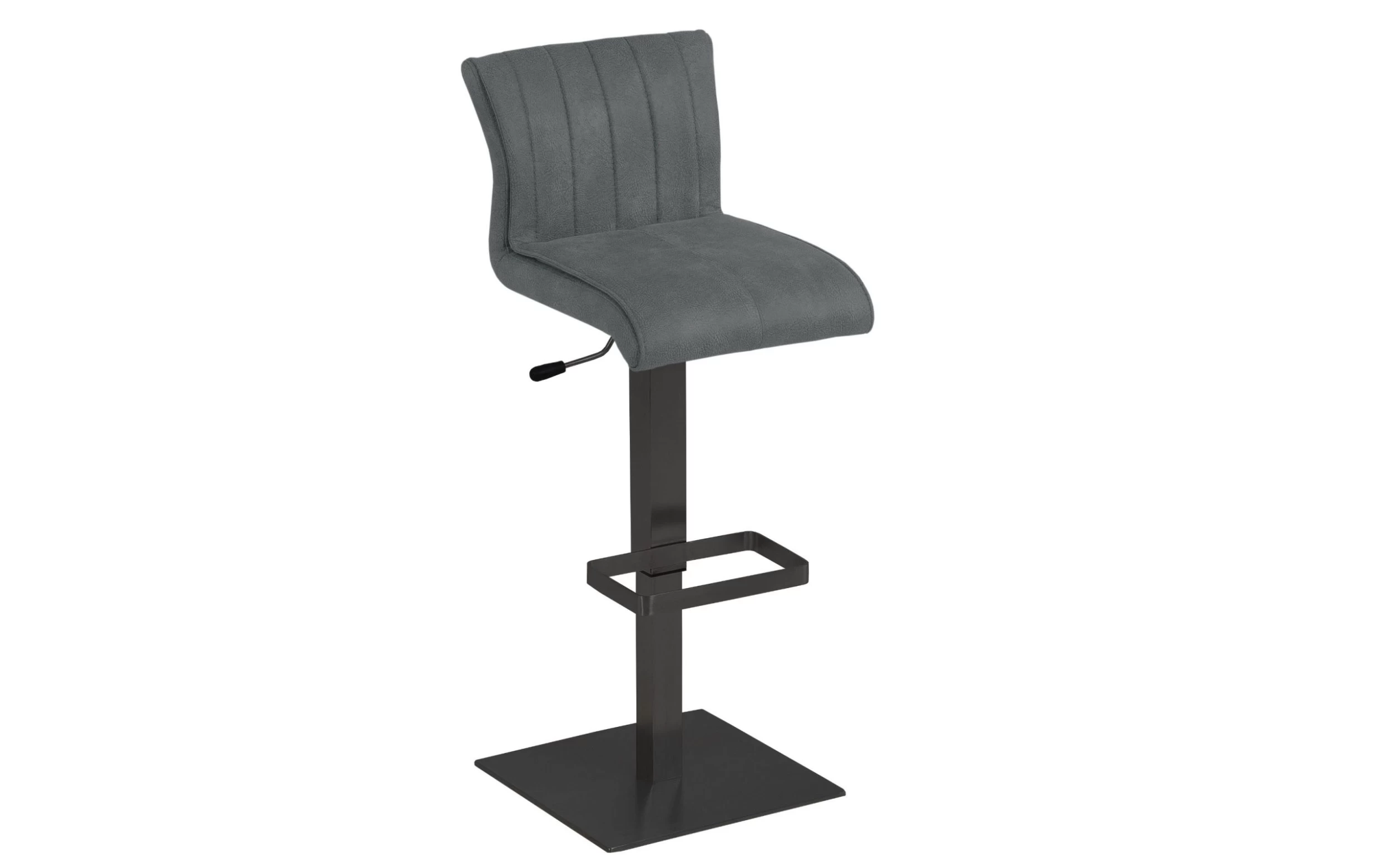 MONDO Barhocker Moka, Mikrofaser Dunkelgrau, Inkl. Höhenverstellung 1 MONDO Barhocker Moka, Mikrofaser Dunkelgrau, Inkl. Höhenverstellung